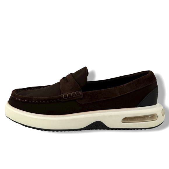 Swims Men's Breeze Penny Hybrid Loafer Slip On Shoes Size 9 Brown Suede Trim - Picture 4 of 9